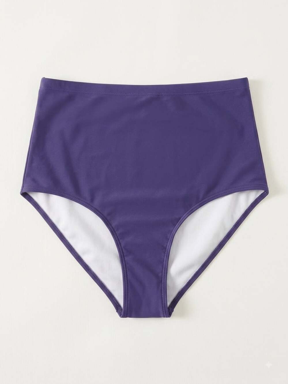 Plus Size 1X 14-16 BloomChic High Waisted Bikini Swim Bottom in Blue